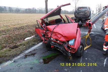 Schwerer Verkehrsunfall Osterode K31